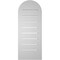 Ekena Millwork Round Top Surface Mount PVC Gable Vent: Functional, w/ 2"W x 1-1/2"P Brickmould Frame, 12"W x 30"H GVPRT12X3002SF - alternate 4